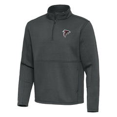 Atlanta Falcons Antigua Twist Quarter-Zip Pullover Jacket Pewter | NFL