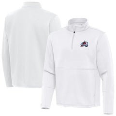 Colorado Avalanche Antigua Twist Quarter-Zip Pullover Jacket - White - NHL