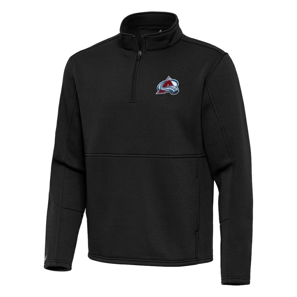 Colorado Avalanche Antigua Twist Quarter-Zip Pullover Jacket - Black - NHL