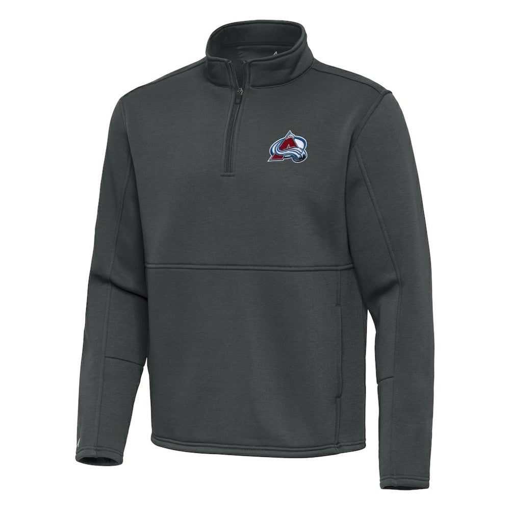 Colorado Avalanche Antigua Twist Quarter-Zip Pullover Jacket - Silver - NHL