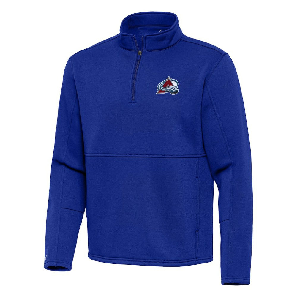 Colorado Avalanche Antigua Twist Quarter-Zip Pullover Jacket - Navy - NHL