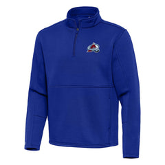 Colorado Avalanche Antigua Twist Quarter-Zip Pullover Jacket - Navy - NHL