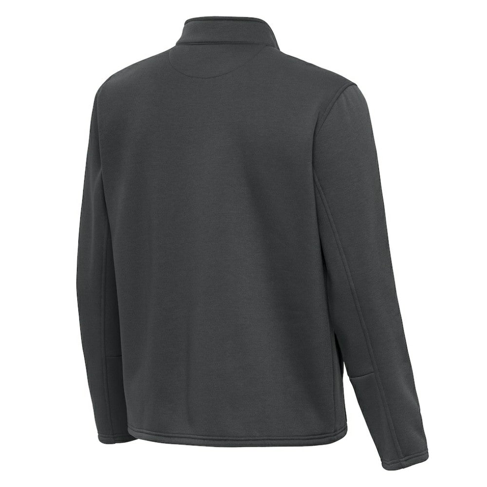 Columbus Blue Jackets Antigua Twist Quarter-Zip Pullover Jacket - Silver - NHL