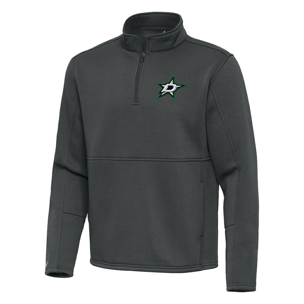 Dallas Stars Antigua Twist Quarter-Zip Pullover Jacket - Silver - NHL