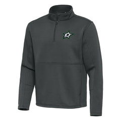 Dallas Stars Antigua Twist Quarter-Zip Pullover Jacket - Silver - NHL