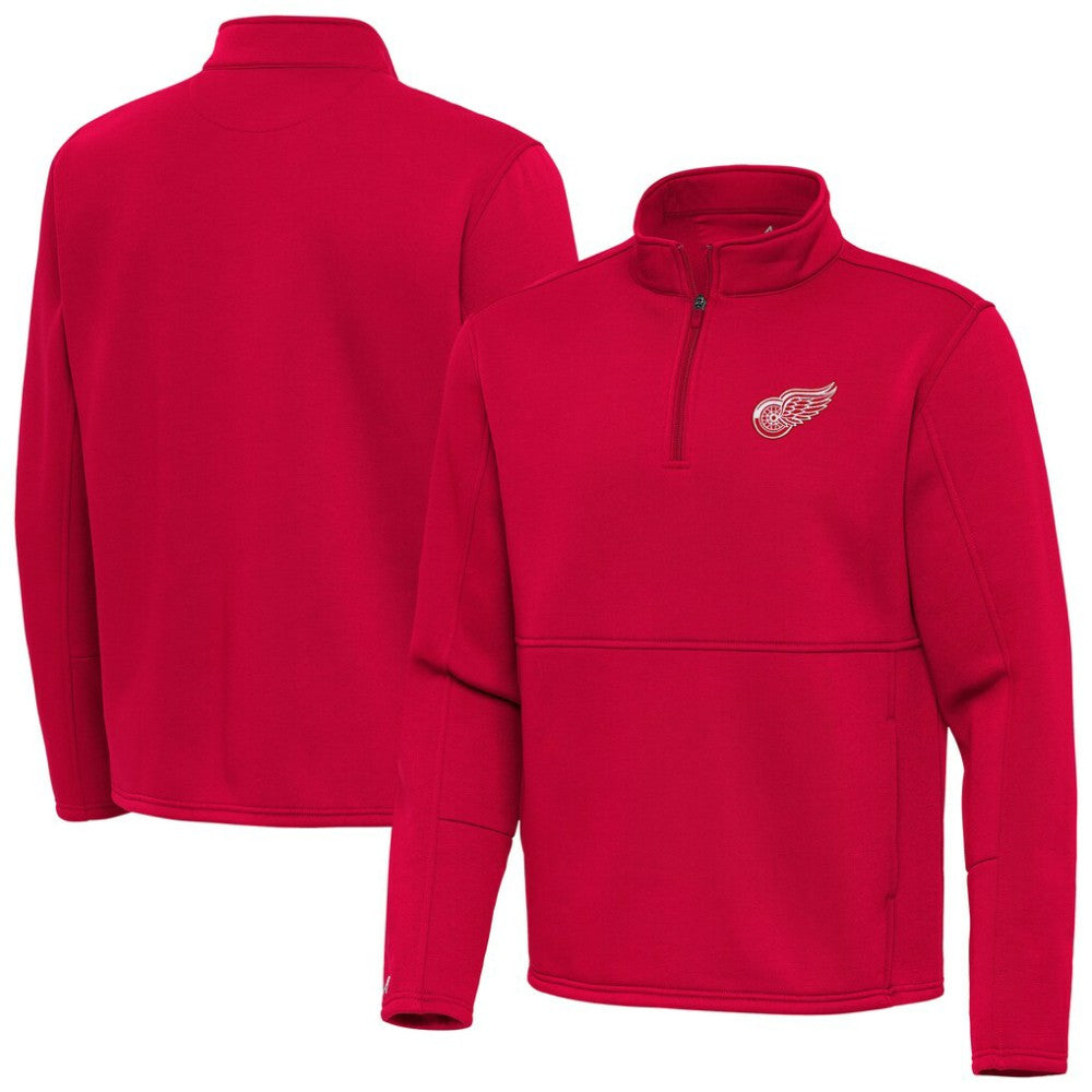 Detroit Red Wings Antigua Twist Quarter-Zip Pullover Jacket - Red - NHL