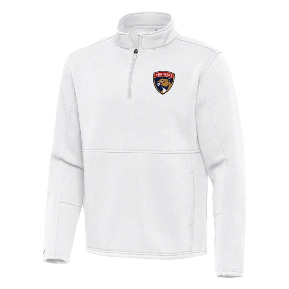 Florida Panthers Antigua Twist Quarter-Zip Pullover Jacket - White - NHL