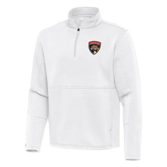 Florida Panthers Antigua Twist Quarter-Zip Pullover Jacket - White - NHL