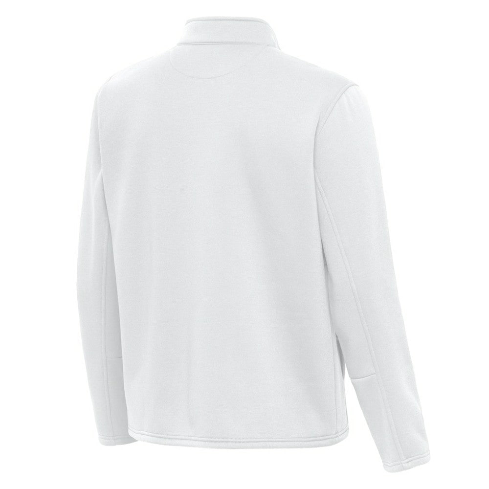 New Jersey Devils Antigua Twist Quarter-Zip Pullover Jacket - White - NHL