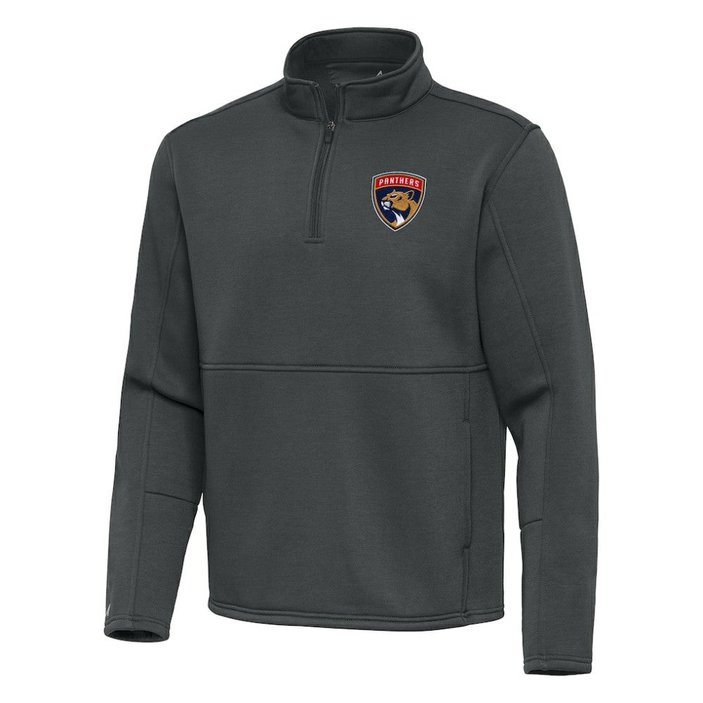 Florida Panthers Antigua Twist Quarter-Zip Pullover Jacket - Pewter - NHL