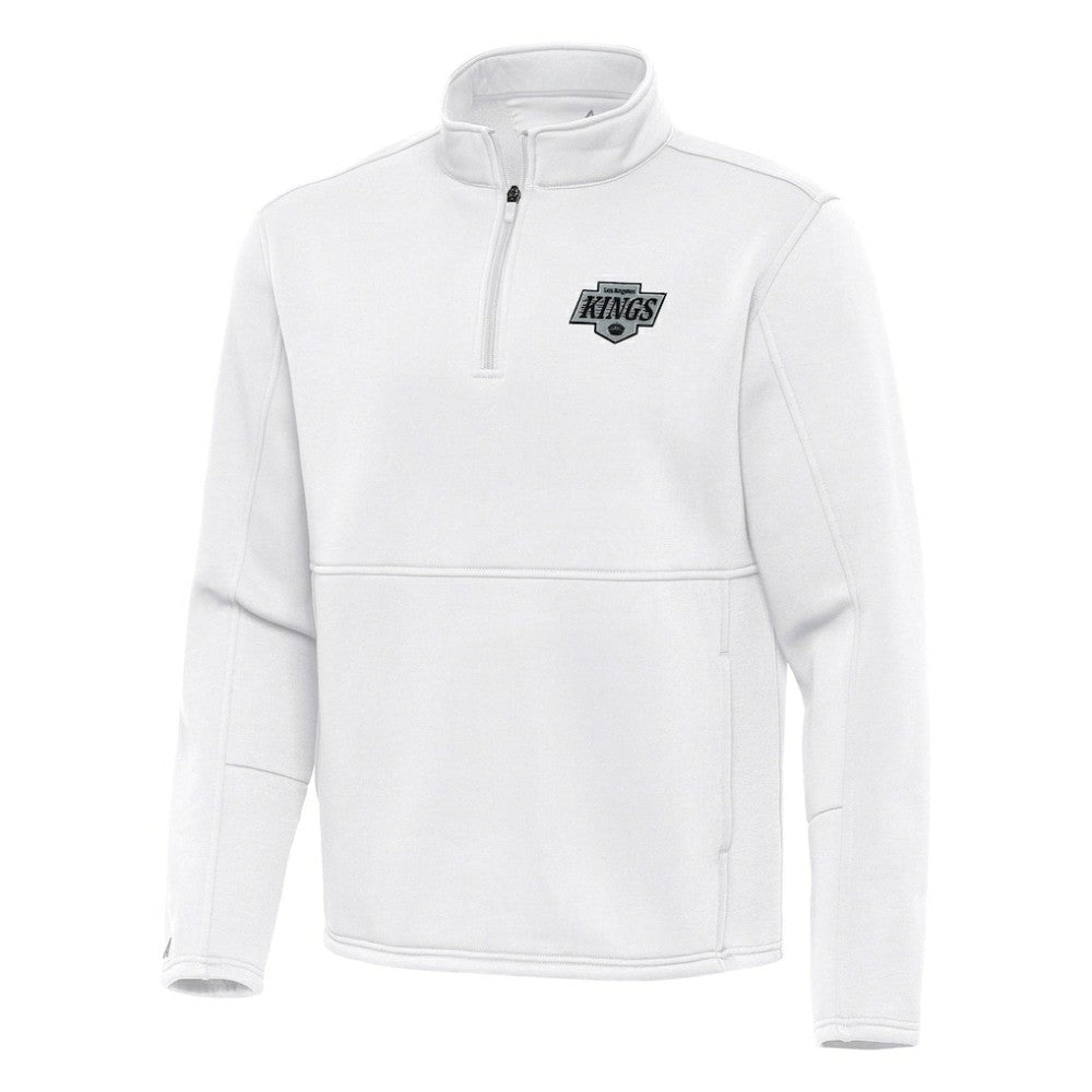 Los Angeles Kings Antigua Twist Quarter-Zip Pullover Jacket - White - NHL