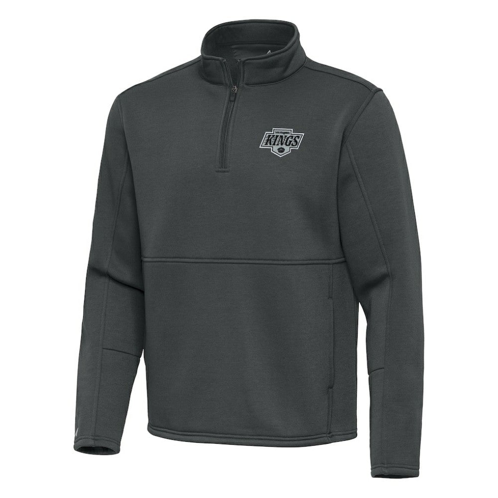 Los Angeles Kings Antigua Twist Quarter-Zip Pullover Jacket - Silver - NHL
