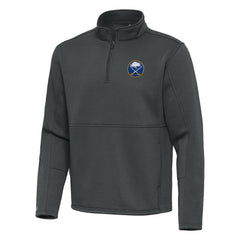 Buffalo Sabres Antigua Twist Quarter-Zip Pullover Jacket - Pewter - NHL