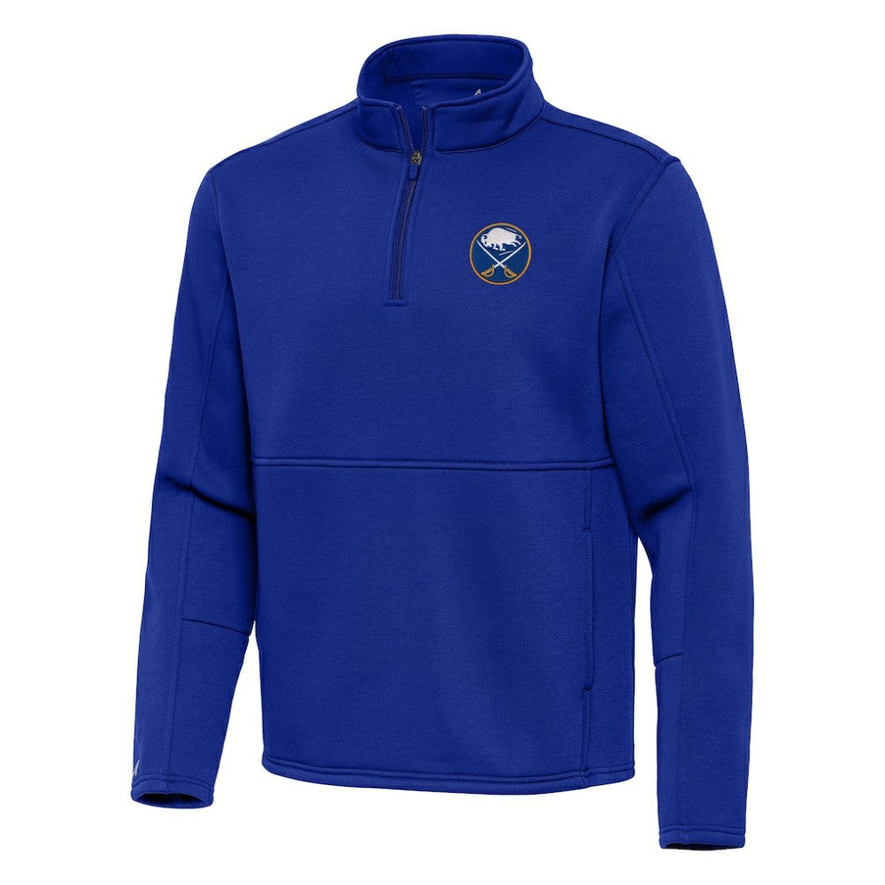 Buffalo Sabres Antigua Twist Quarter-Zip Pullover Jacket - Royal - NHL
