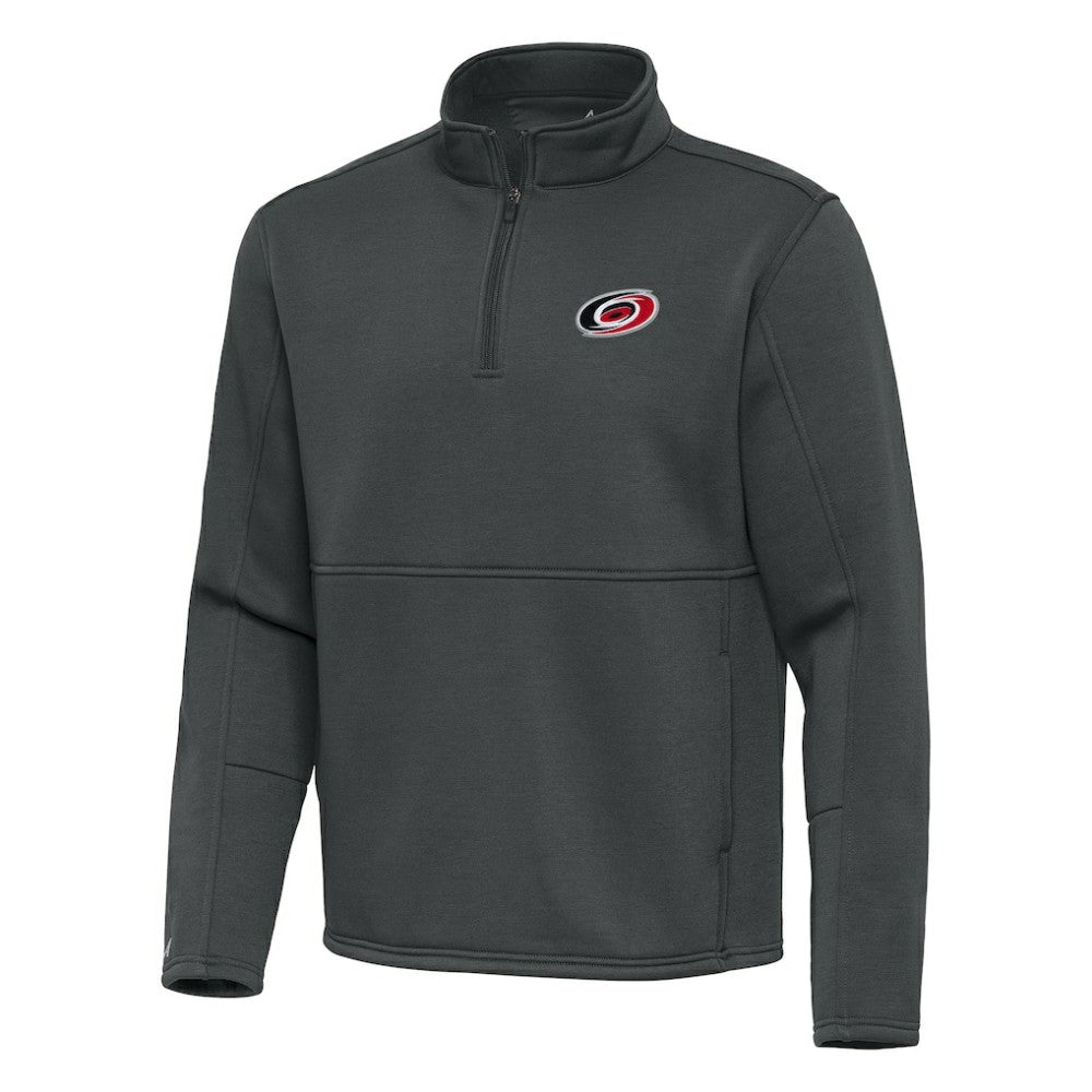 Carolina Hurricanes Antigua Twist Quarter-Zip Pullover Jacket - Silver - NHL