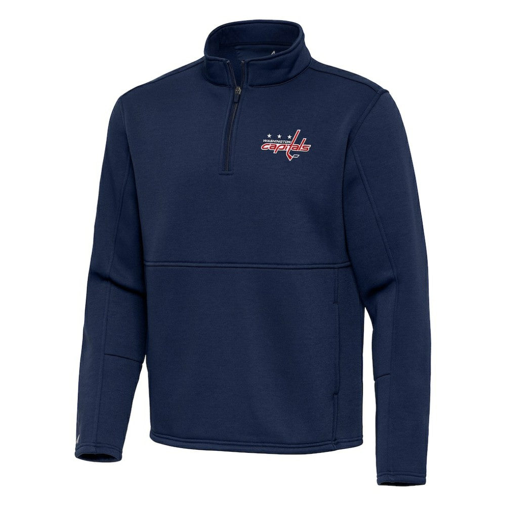 Washington Capitals Antigua Twist Quarter-Zip Pullover Jacket - Navy - NHL