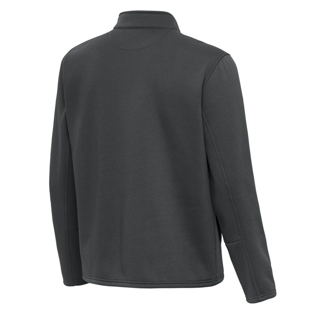 Washington Capitals Antigua Twist Quarter-Zip Pullover Jacket - Pewter - NHL