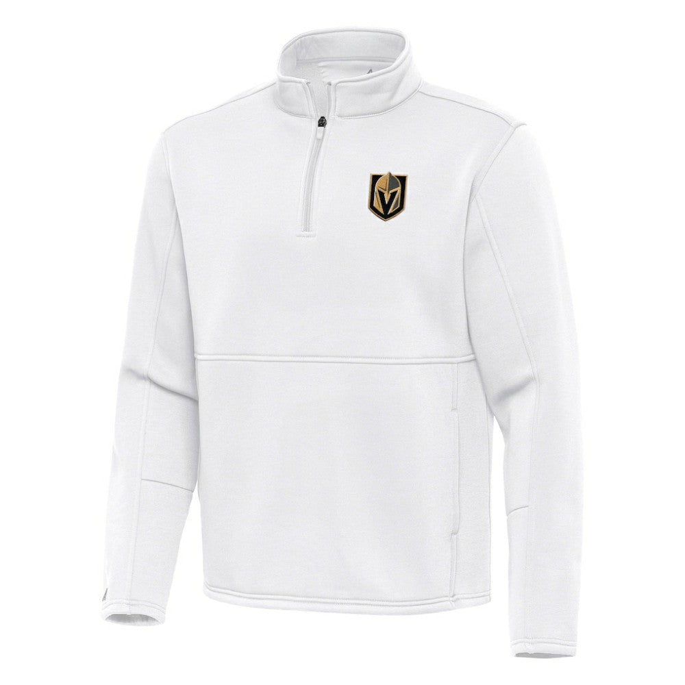 Vegas Golden Knights Antigua Twist Quarter-Zip Pullover Jacket - White - NHL