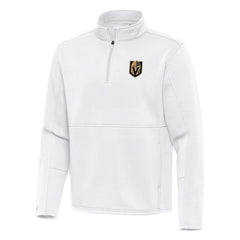 Vegas Golden Knights Antigua Twist Quarter-Zip Pullover Jacket - White - NHL