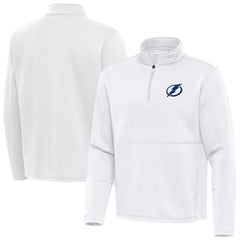Tampa Bay Lightning Antigua Twist Quarter-Zip Pullover Jacket - White - NHL