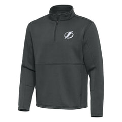 Tampa Bay Lightning Antigua Twist Quarter-Zip Pullover Jacket - Pewter - NHL