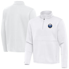 Buffalo Sabres Antigua Twist Quarter-Zip Pullover Jacket - White - NHL