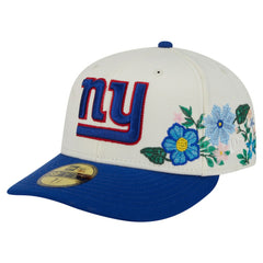 New York Giants New Era Tonal Floral 59FIFTY Fitted Hat Cream/Royal | NFL