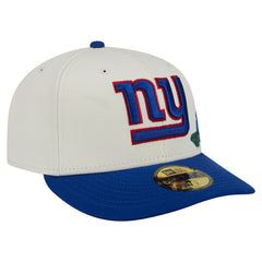 New York Giants New Era Tonal Floral 59FIFTY Fitted Hat Cream/Royal | NFL