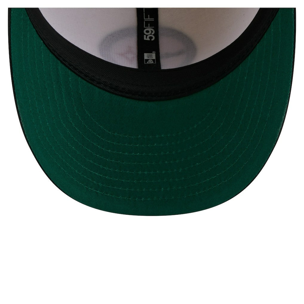 Pittsburgh Steelers New Era Tonal Floral 59FIFTY Fitted Hat Cream/Black | NFL