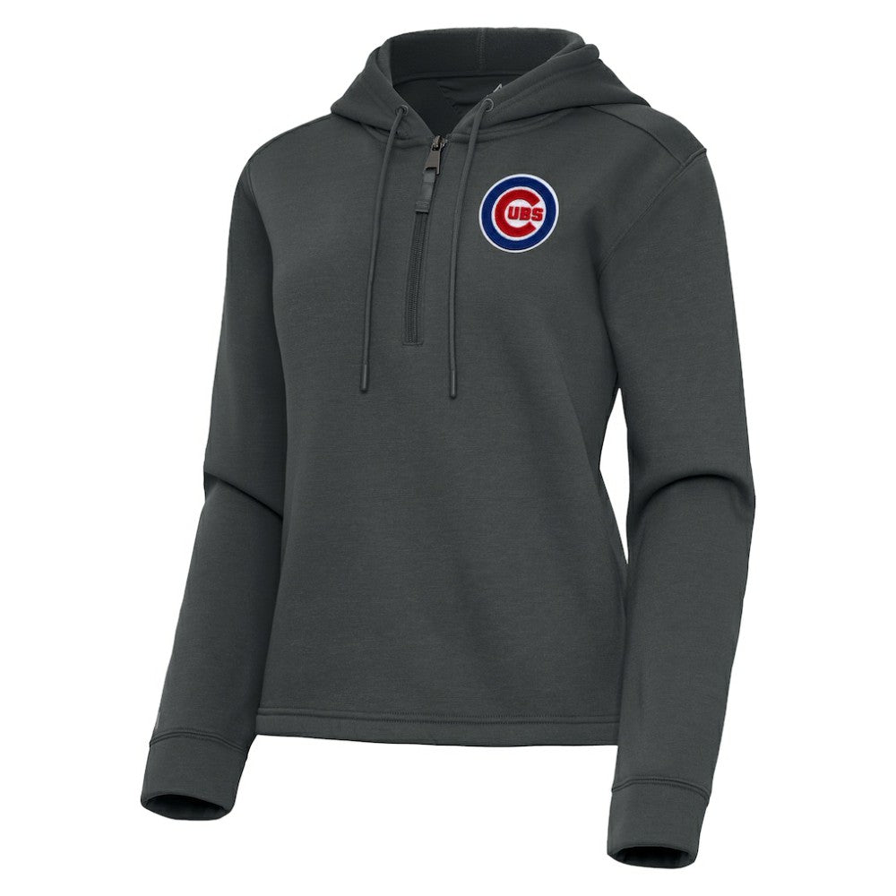 Chicago Cubs Antigua Women's Contemporary Quarter-Zip Hoodie - MLB