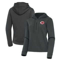 Cincinnati Reds Antigua Women's Contemporary Quarter-Zip Hoodie - MLB