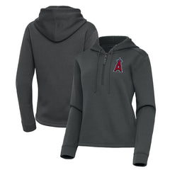 Los Angeles Angels Antigua Women's Contemporary Quarter-Zip Hoodie - MLB