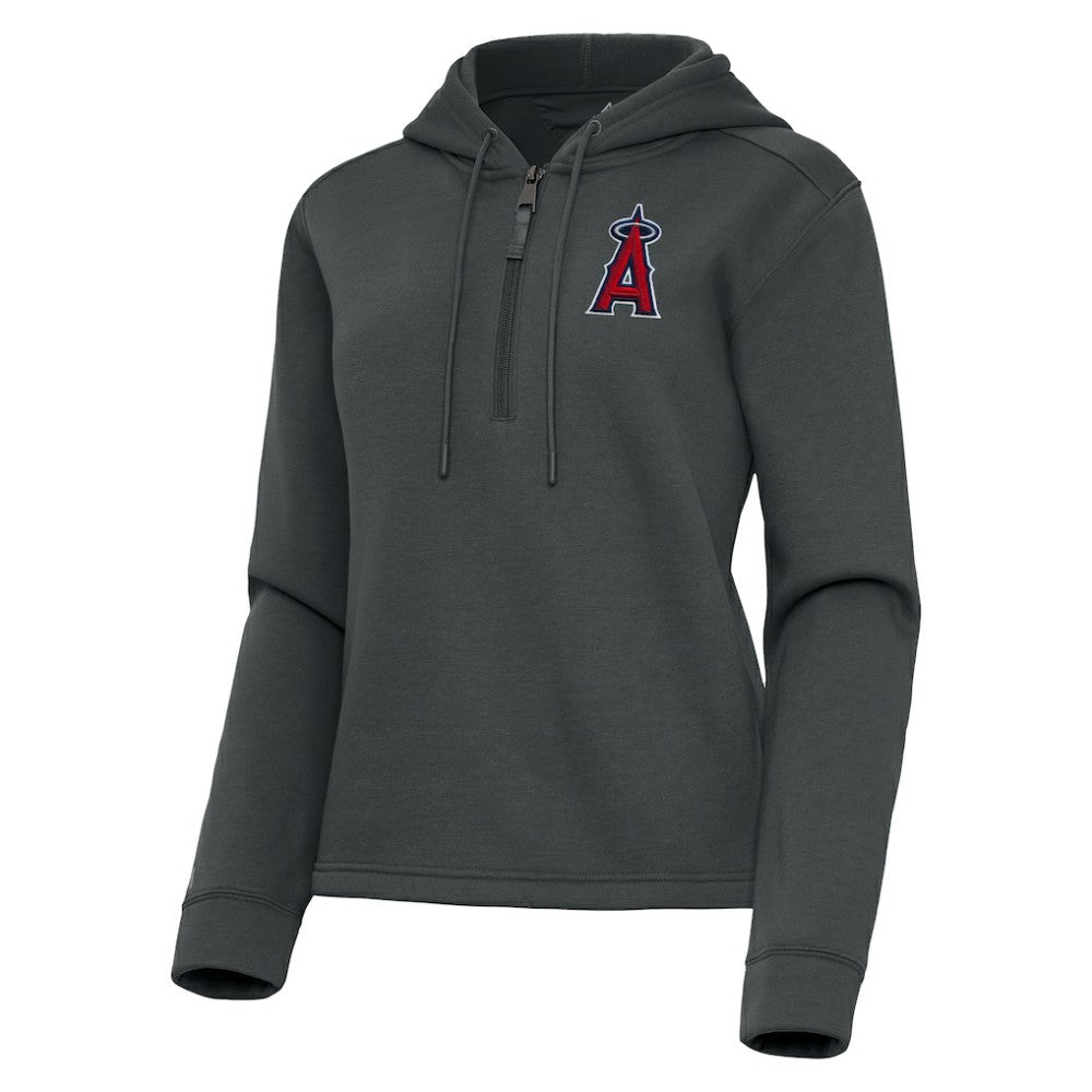 Los Angeles Angels Antigua Women's Contemporary Quarter-Zip Hoodie - MLB