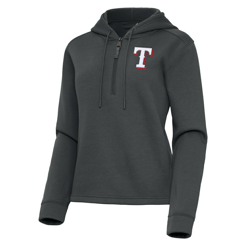 Texas Rangers Antigua Women's Contemporary Quarter-Zip Hoodie - MLB