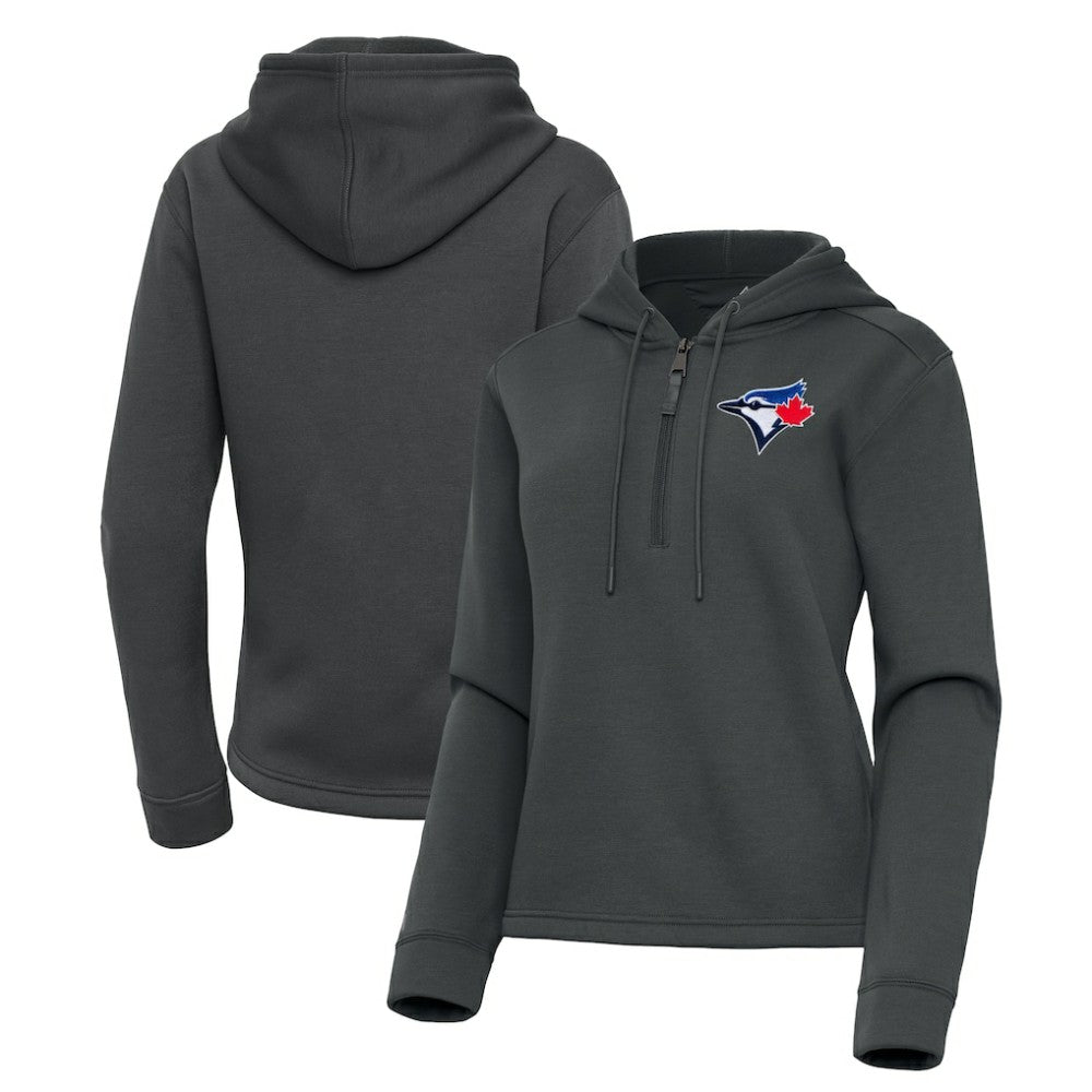 Toronto Blue Jays Antigua Women's Contemporary Quarter-Zip Hoodie - MLB
