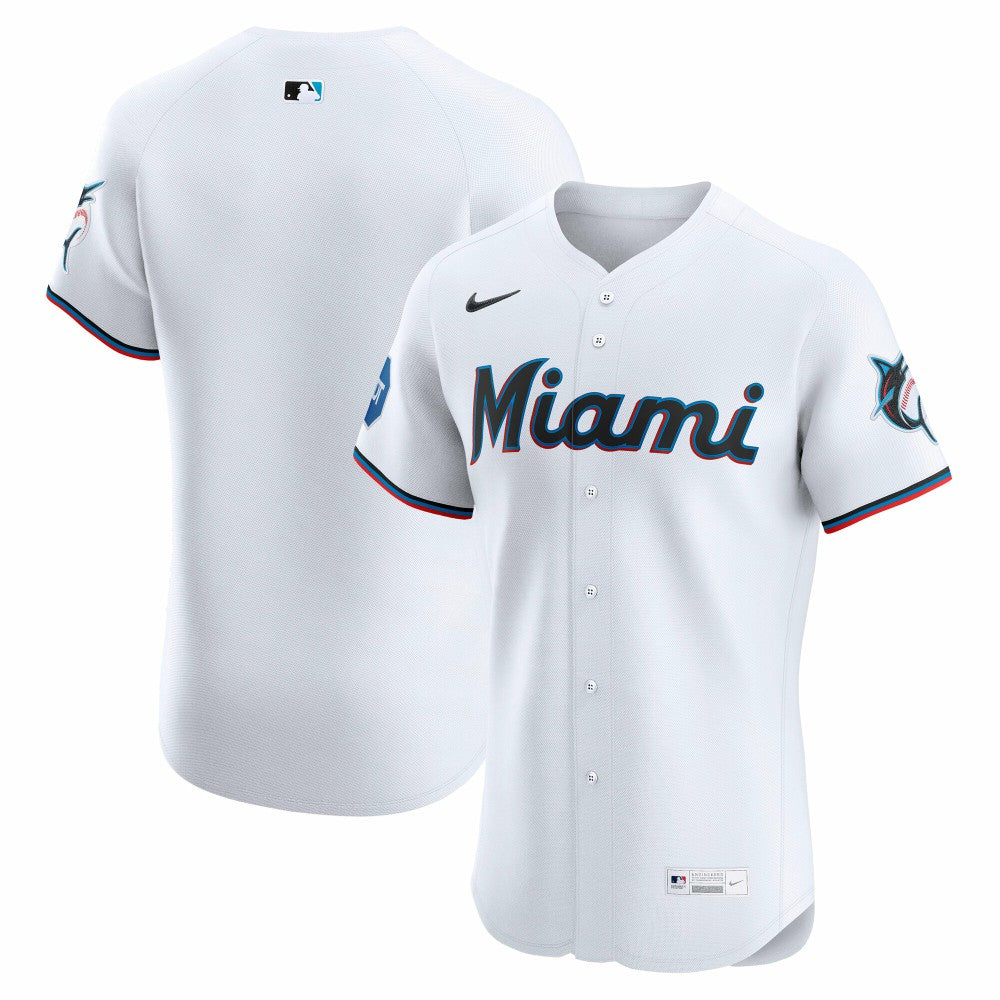 Miami Marlins Nike Home Elite Jersey - MLB