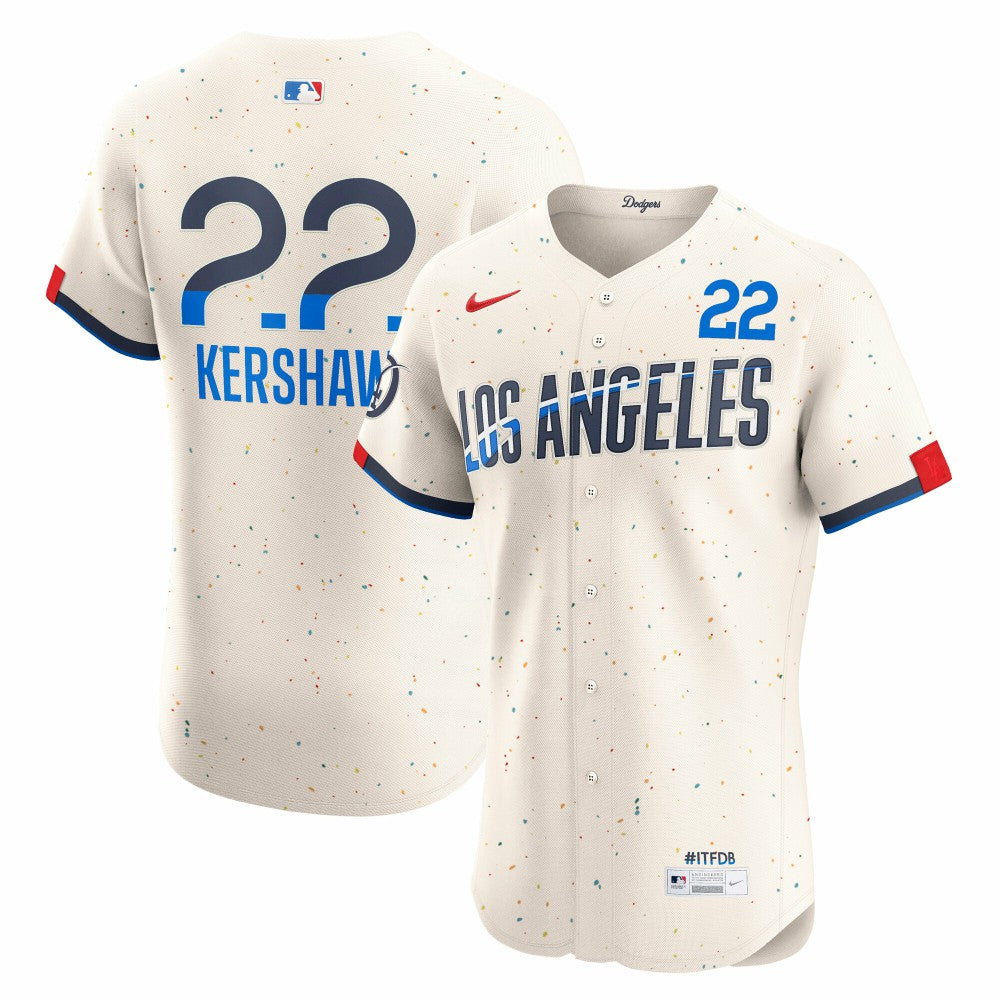Clayton Kershaw Los Angeles Dodgers Nike City Connect Elite Jersey - MLB