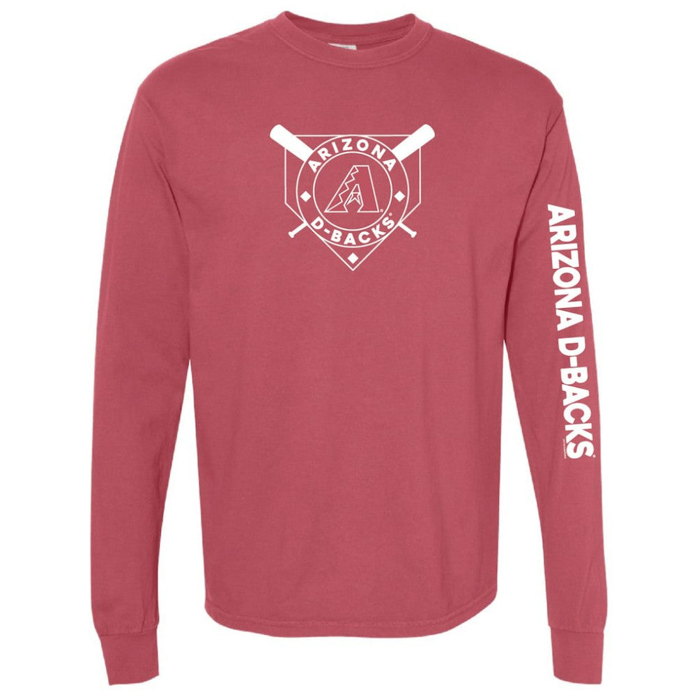 Arizona Diamondbacks Soft as a Grape Women's Pigment Dye Long Sleeve T-Shirt - MLB