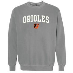 Baltimore Orioles Soft as a Grape Women's Pigment Dye Pullover Sweatshirt - MLB