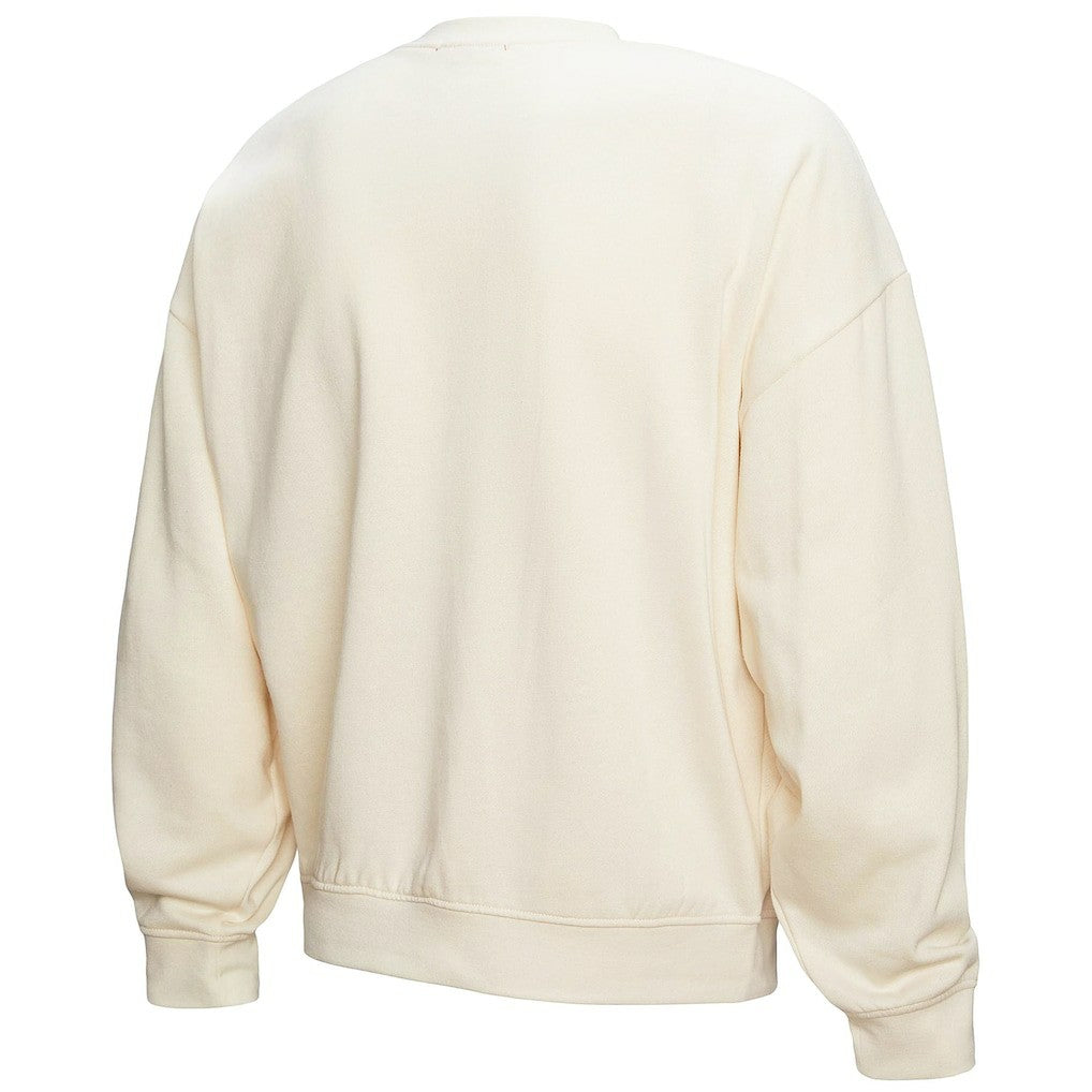 Philadelphia 76ers Women's Brush Bucket Pullover Sweatshirt Cream - NBA