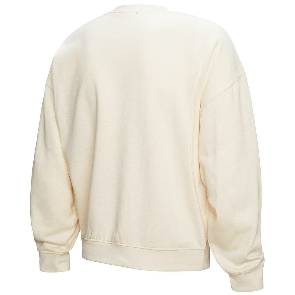 New York Knicks Women's Brush Bucket Pullover Sweatshirt Cream - NBA
