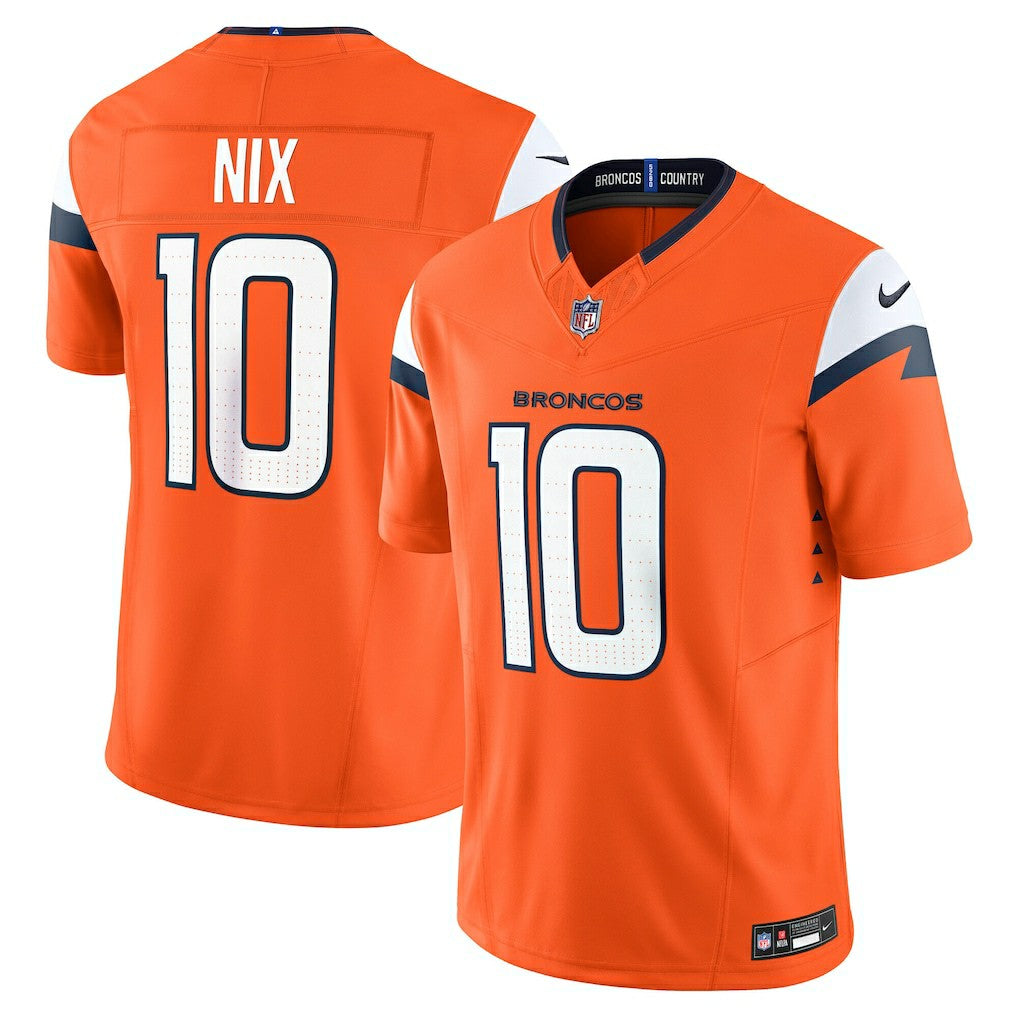 Bo Nix Denver Broncos Vapor F.U.S.E. Limited Jersey Orange | Nike for Sale