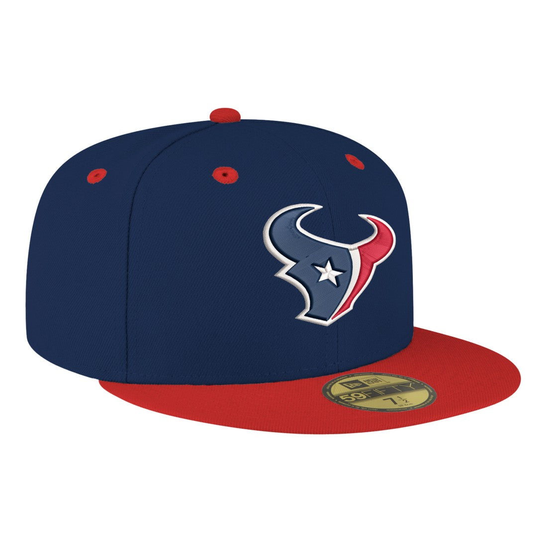 Houston Texans New Era Flipside Two-Tone 59FIFTY Fitted Hat Navy/Red | NFL