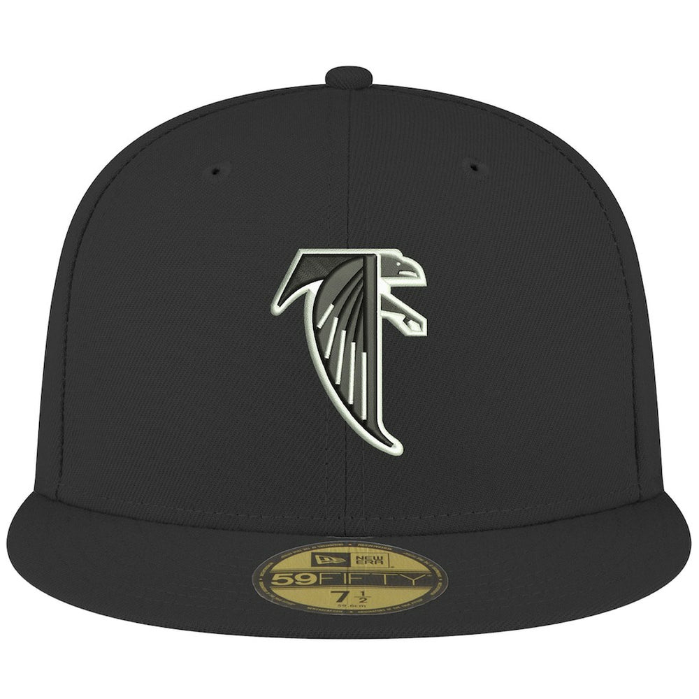 Atlanta Falcons New Era Omaha Throwback 59FIFTY Fitted Hat Black | NFL