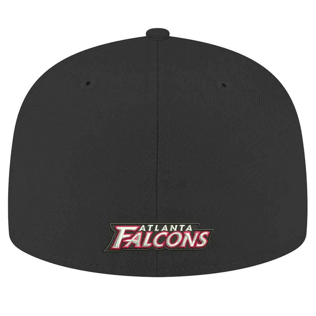 Atlanta Falcons New Era Omaha Throwback 59FIFTY Fitted Hat Black | NFL