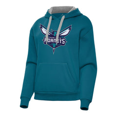 Charlotte Hornets Antigua Women's Victory Pullover Hoodie Teal - NBA