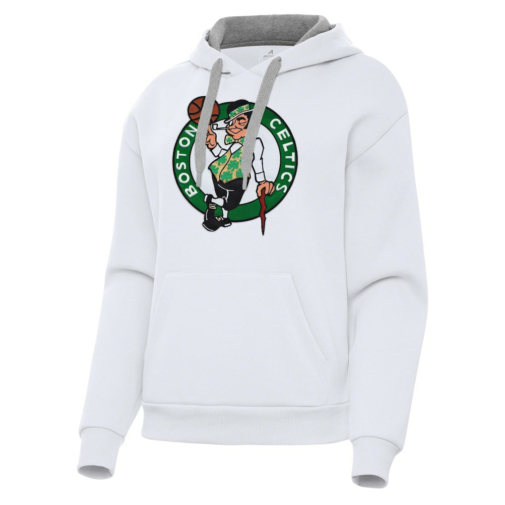 Boston Celtics Antigua Women's Victory Pullover Hoodie White - NBA