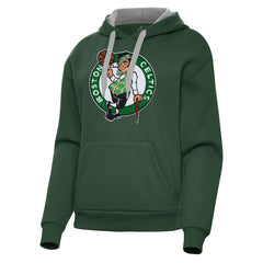 Boston Celtics Antigua Women's Victory Pullover Hoodie Hunter Green - NBA