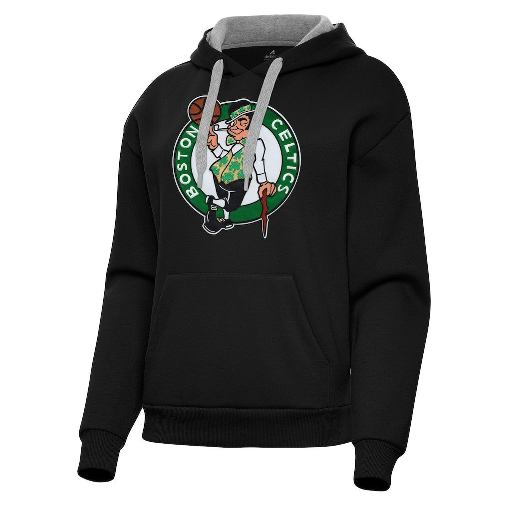 Boston Celtics Antigua Women's Victory Pullover Hoodie Black - NBA