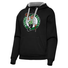 Boston Celtics Antigua Women's Victory Pullover Hoodie Black - NBA